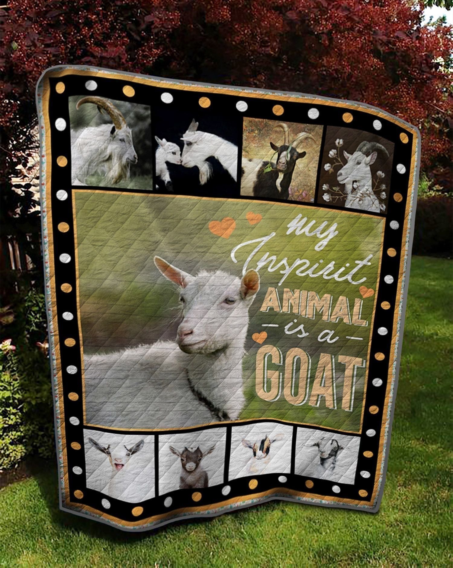 Animal My Inspirit Animal Is A Goat Quilt Blanket