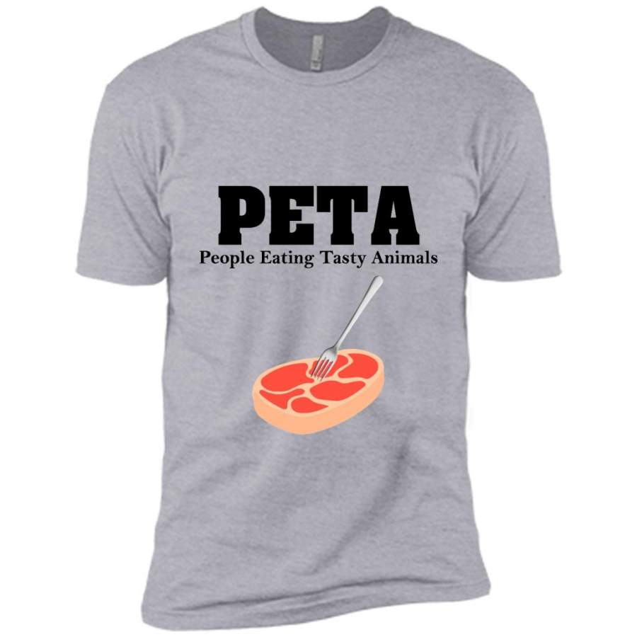 PETA People Eating Tasty Animals (w) – Canvas Unisex USA Shirt