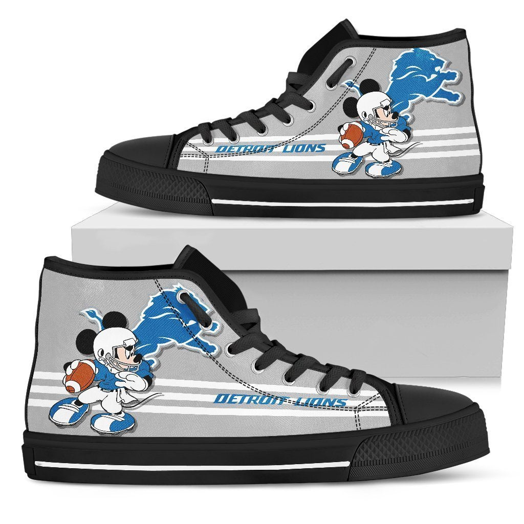 Detroit Lions Sneakers High Top Shoes Fan Gift Pt19