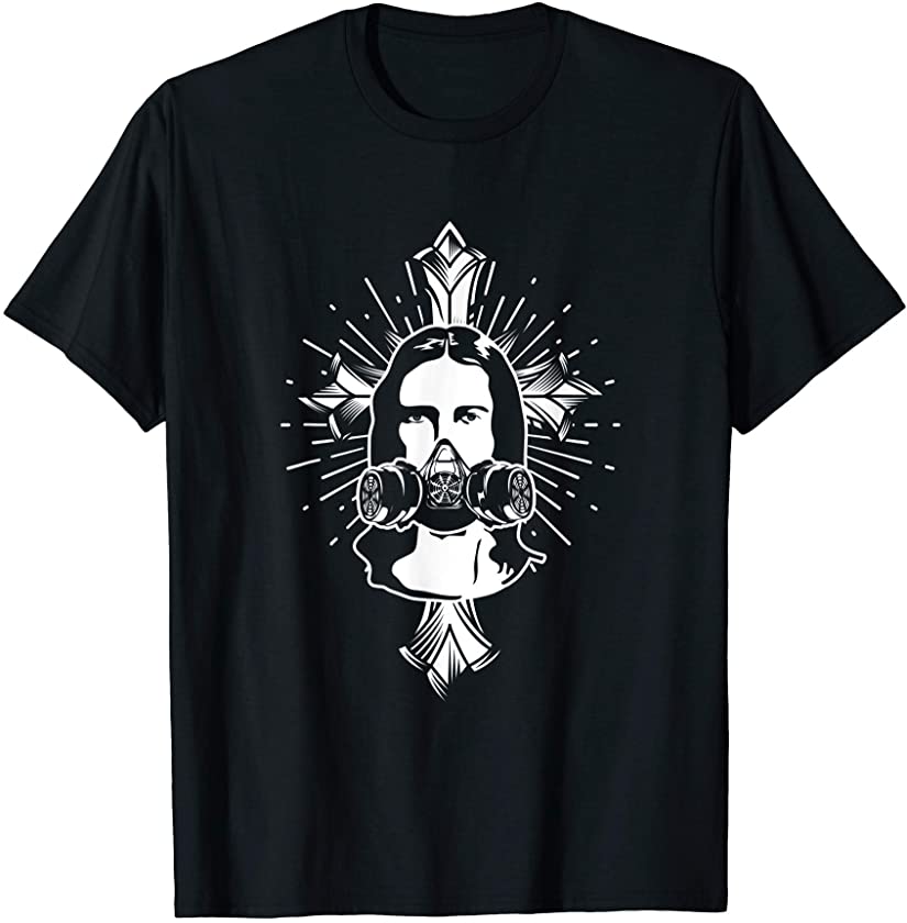 Jesus Christ Gas Mask Graffiti Christianity Religious Gift T-Shirt – DRGGR