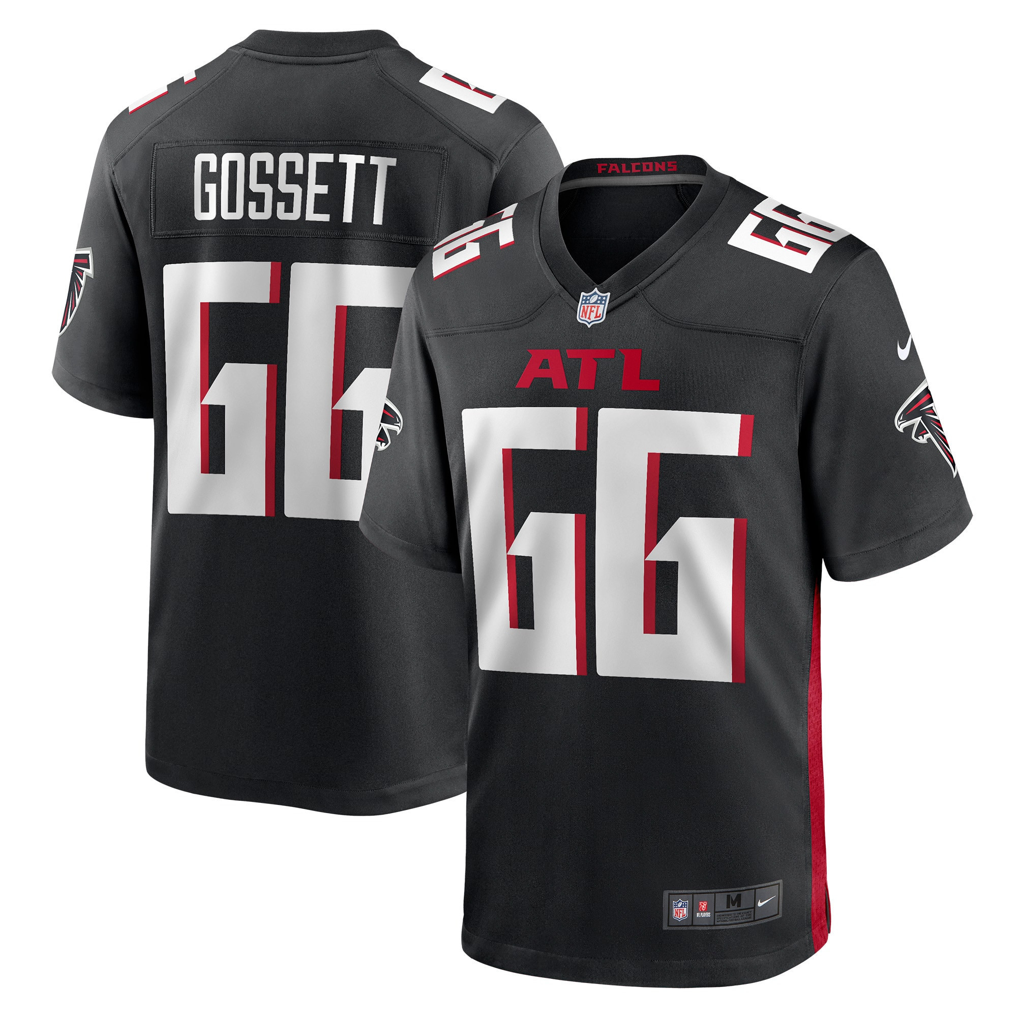 Colby Gossett Atlanta Falcons Game Jersey – Black NFL