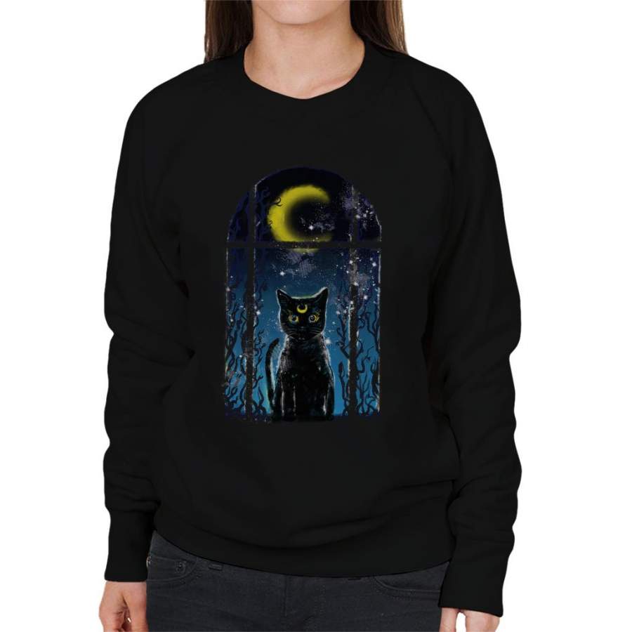 Sailor Moon Moon Visitor Luna Women’s Sweatshirt
