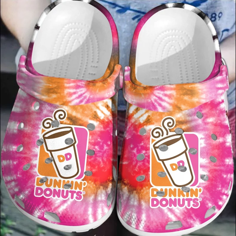 Dunkin Donuts Crocs Comfortable Shoes Clogs Crocband For Men Women