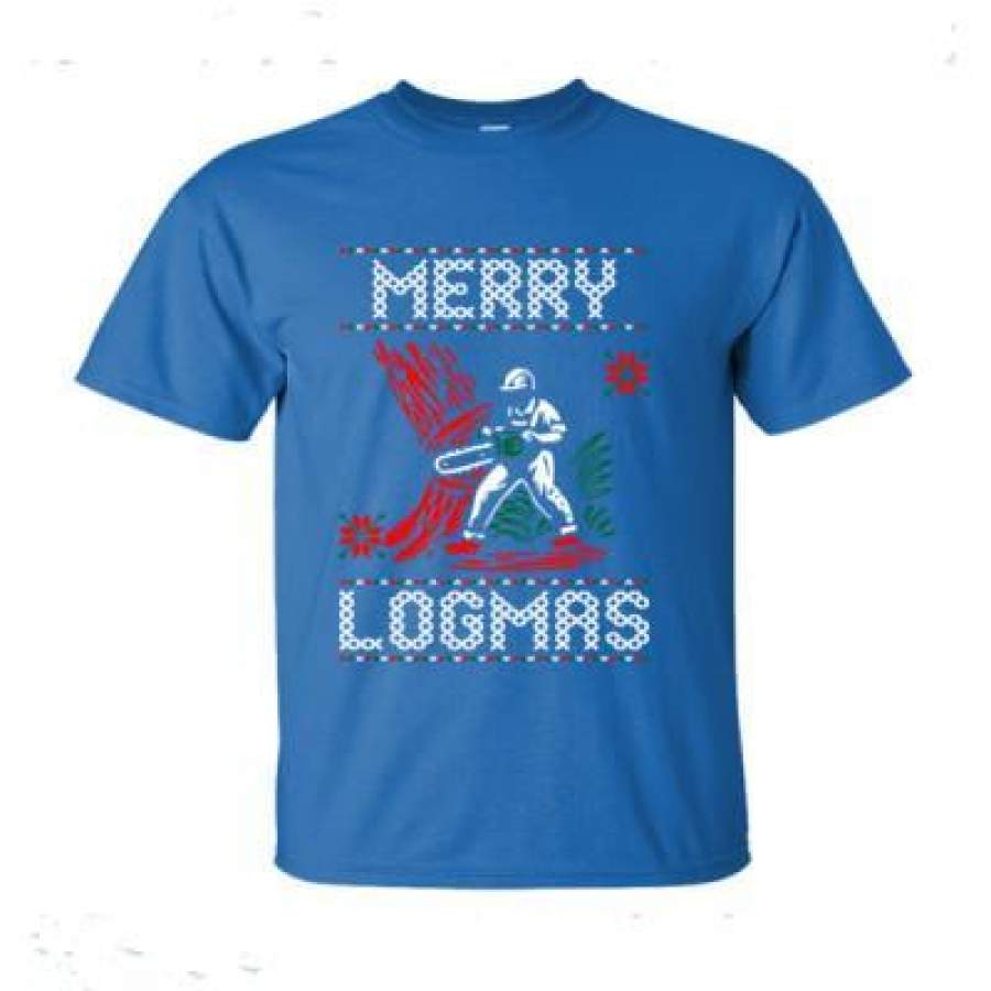 AGR Merry Logmas Ugly Christmas Sweater – Ultra-Cotton T-Shirt