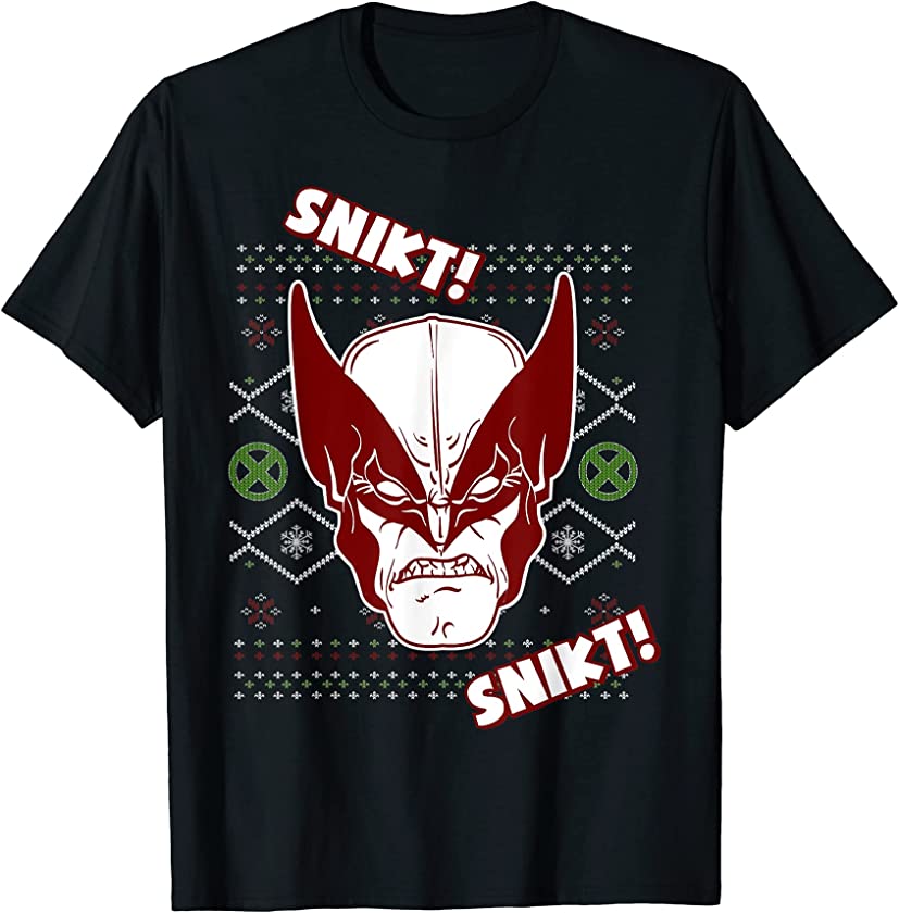 X-Men Wolverine Snikt Ugly Christmas Sweater T-Shirt T-Shirt