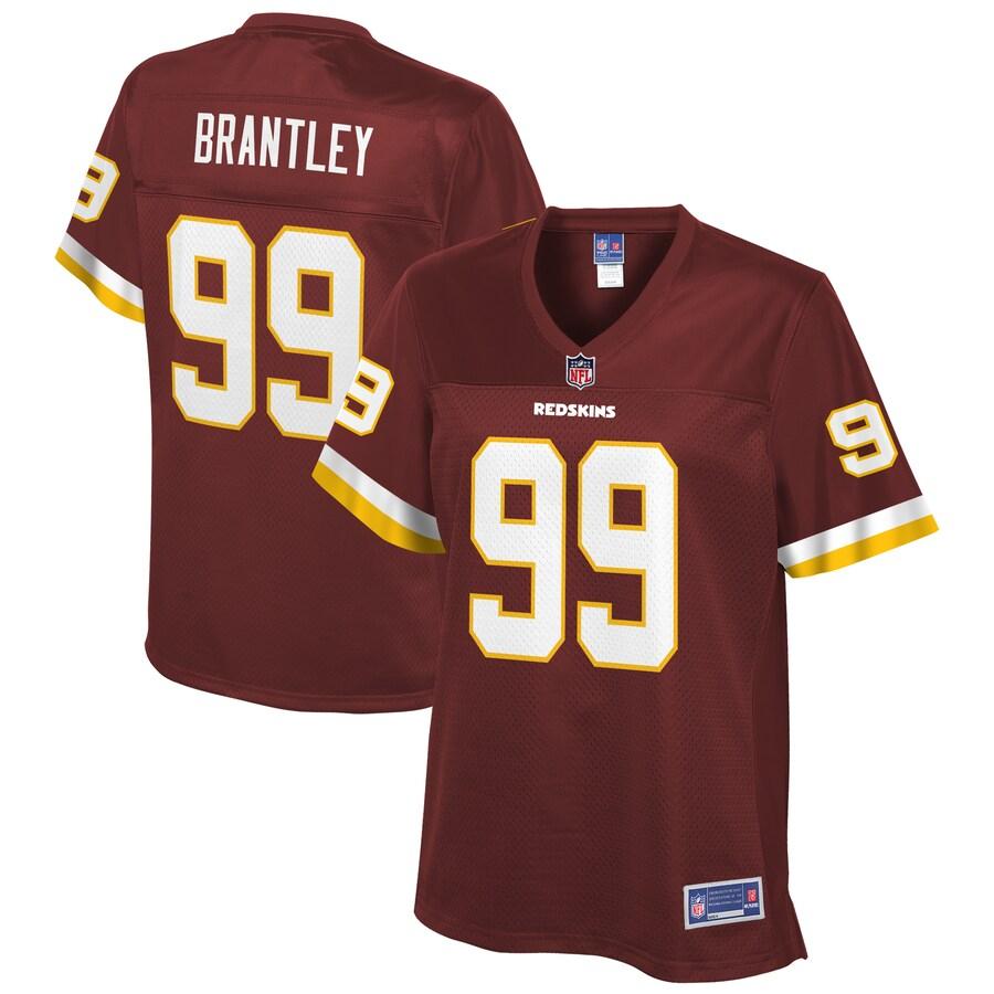 Caleb Brantley Washington Redskins NFL Pro Line Womens Team Player Jersey – Burgundy