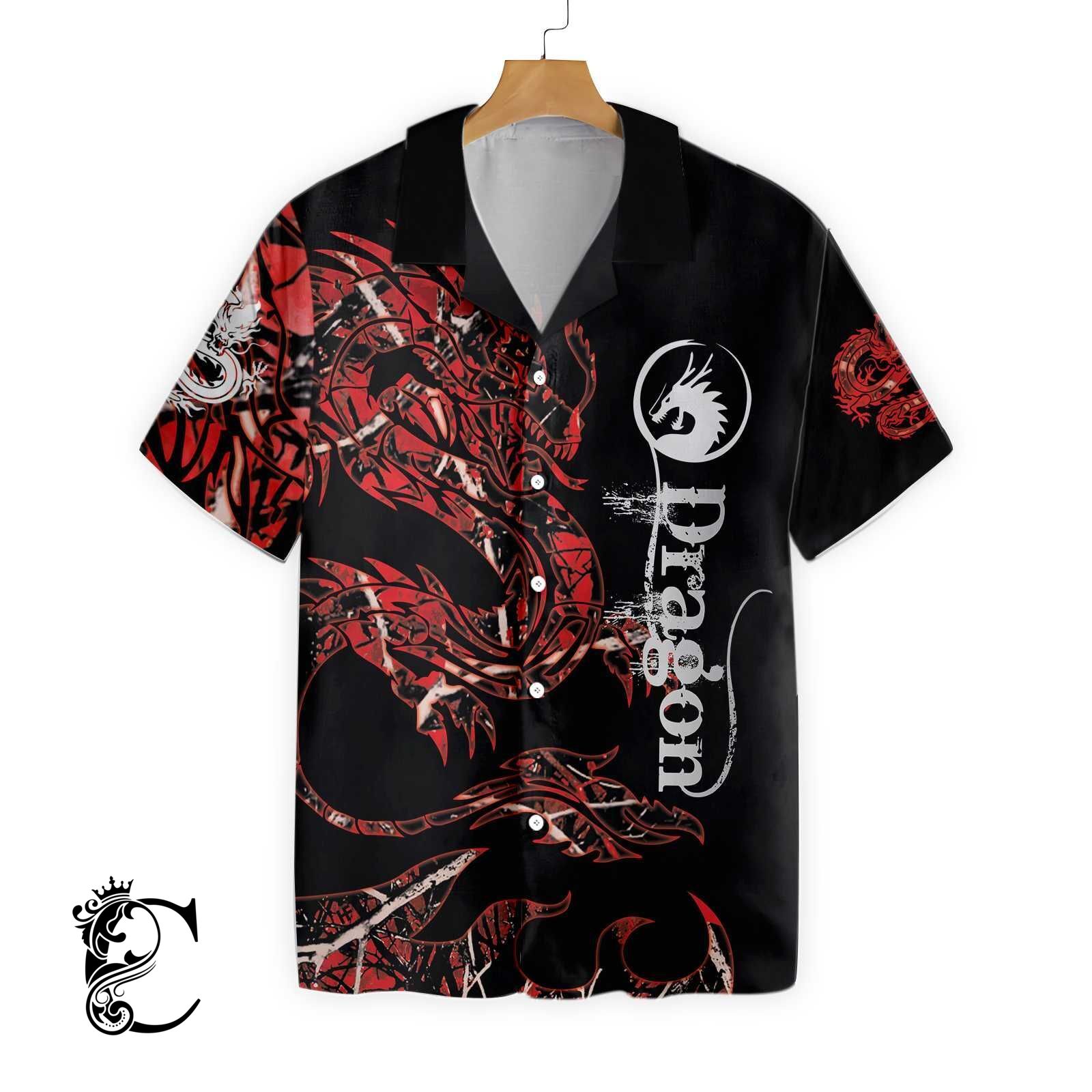 The Red Dragon Hawaiian Shirt