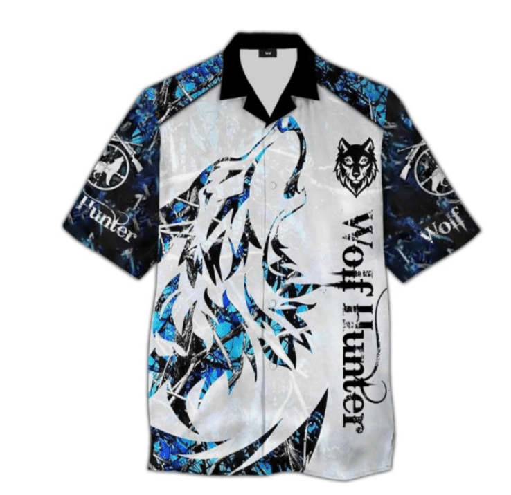 Wolf Hunter Hawaiian Shirt Birthday Gift For Men Women Ha6262