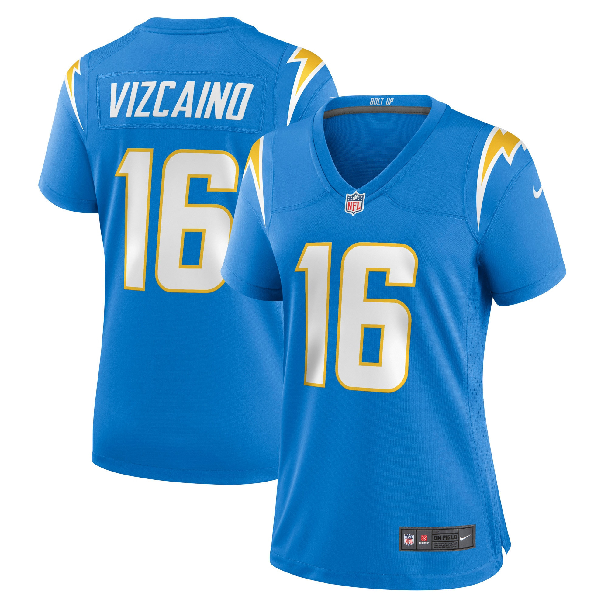 Tristan Vizcaino Los Angeles Chargers Womens Game Jersey – Powder Blue NFL