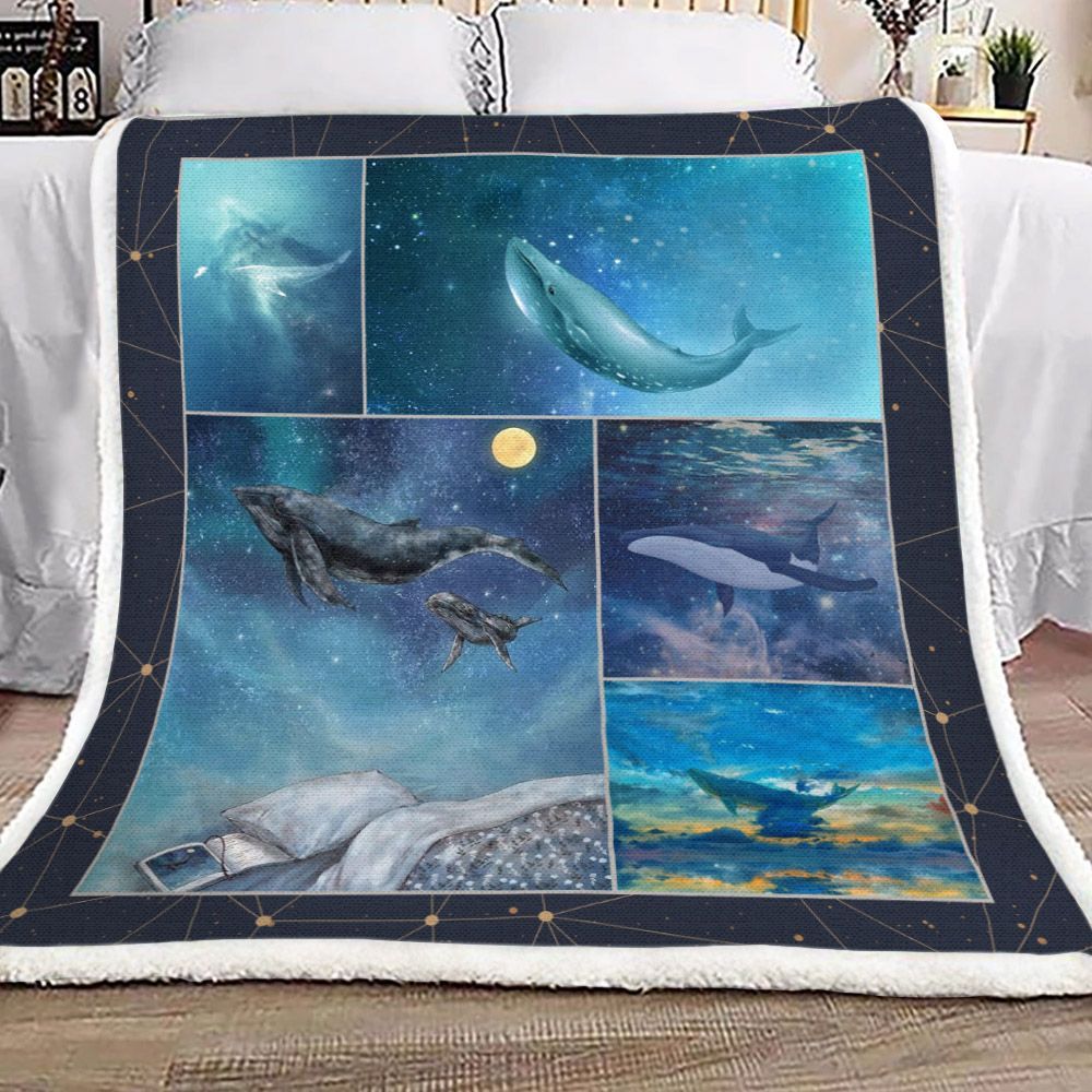 Whale Yh25100024F Sherpa Fleece Blanket