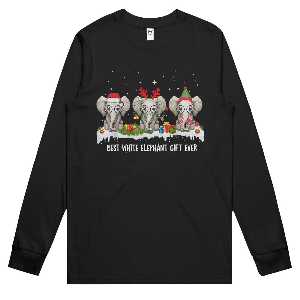 Best White Elephant Gift Ever Funny For Merry Christmas Long Sleeve T Shirts