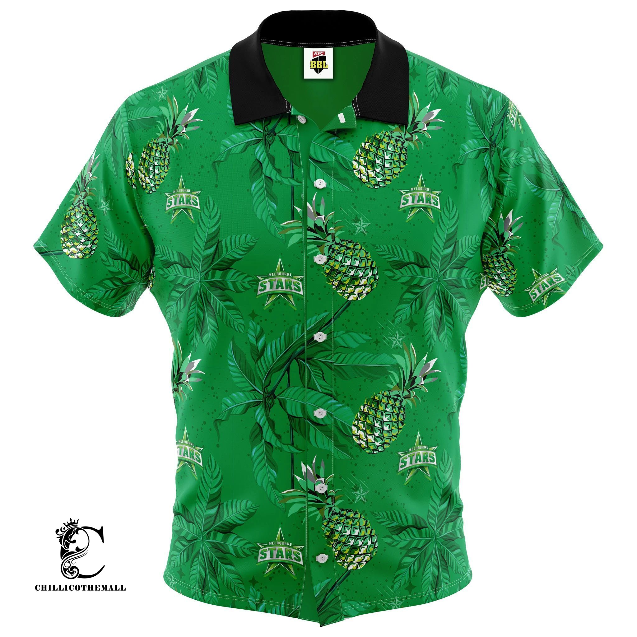 Bbl Melbourne Stars Hawaiian Shirt – Adult