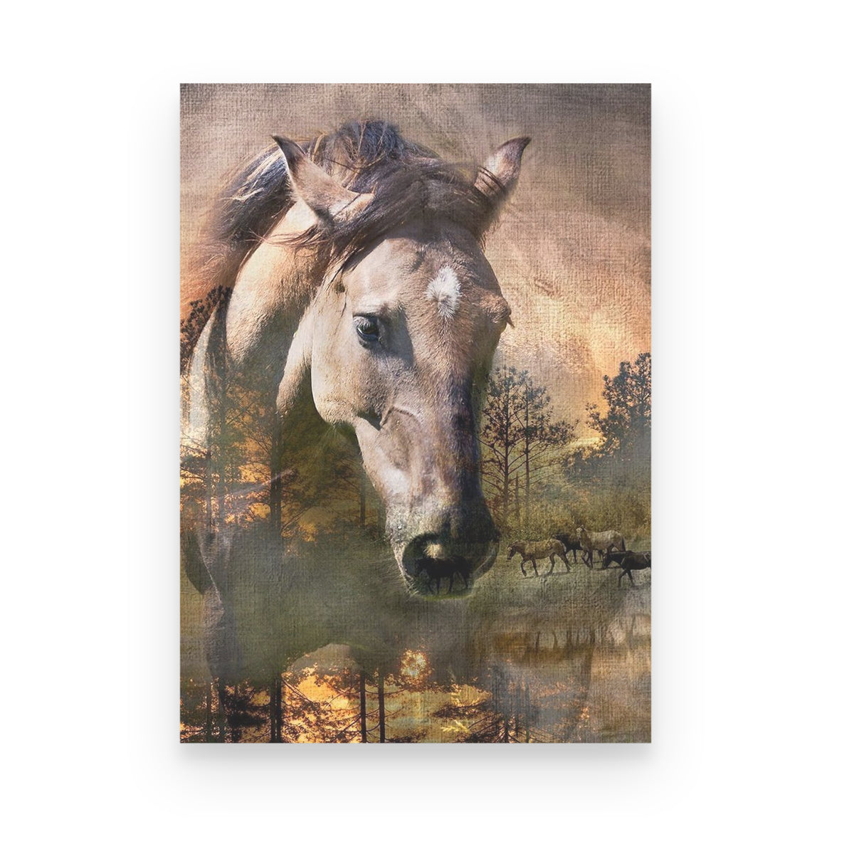 The Horse Art Poster Canvas, Birthday Gift For Horse Lover, Gift For Horse Rider, Christmas Gift