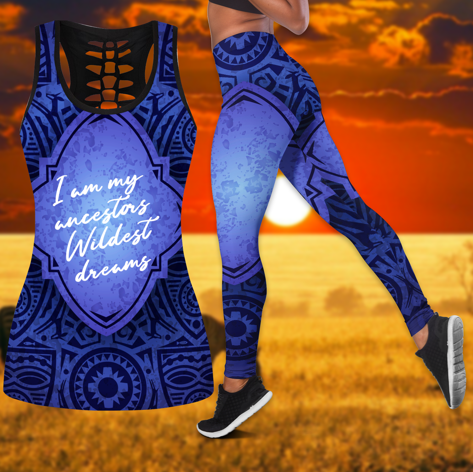 African American Combo Legging + Tank Top