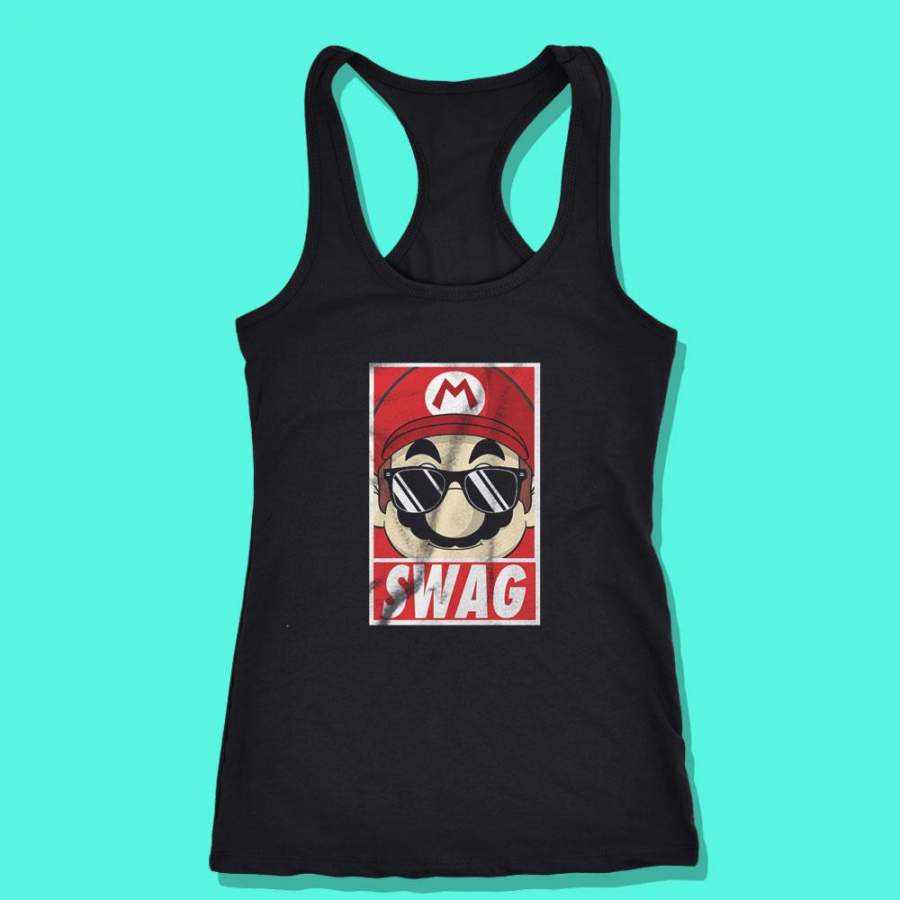 Super Mario Bros Swag Luigi Retro Game 90 S Gaming Geek Dope Princess Women’S Tank Top