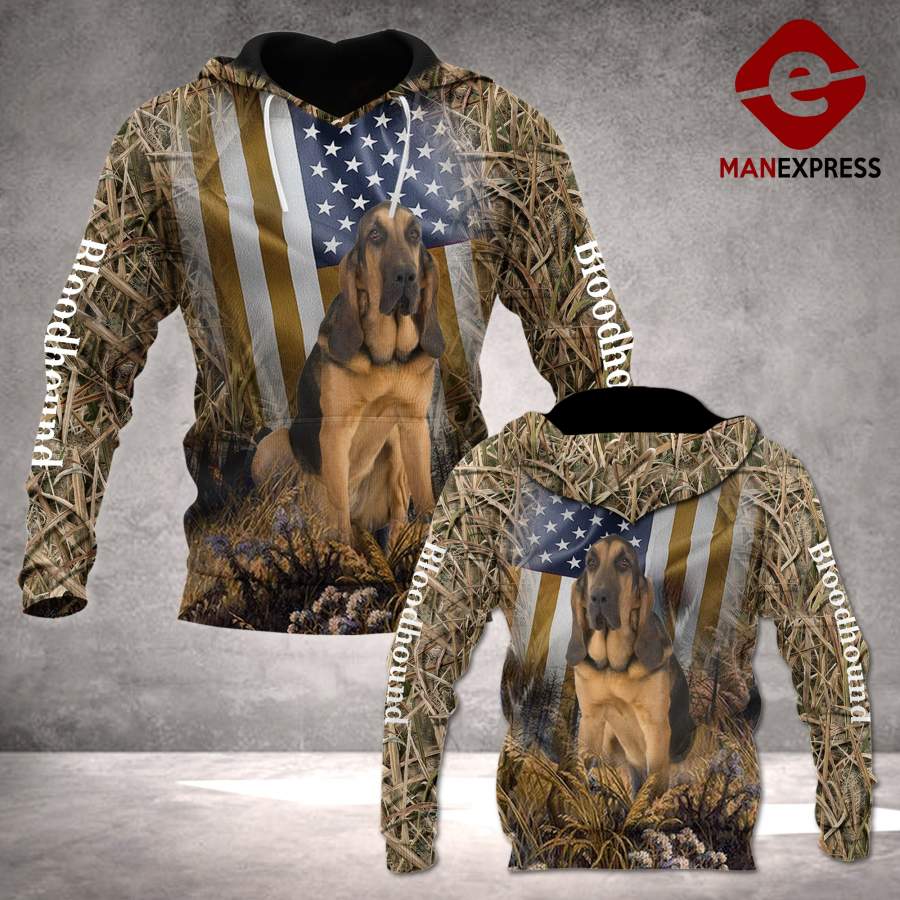 Bloodhound 3D ALL OVER PRINTED HOODIE LMT