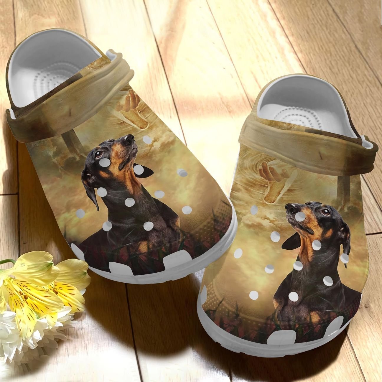 Amazing Dachshund Personalize Clog, Custom Name, Text, Fashion Style For Women, Men, Kid, Print 3D