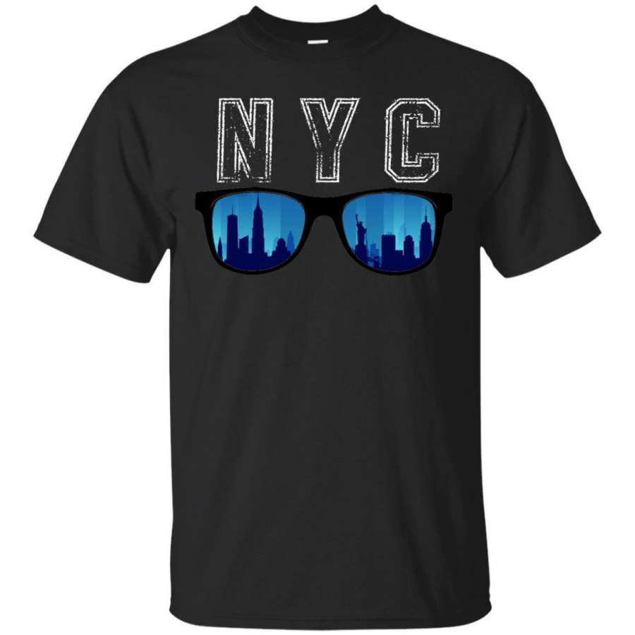 AGR I Love Nyc Tshirt Sun Glasses With New York City Funny Shirt Jaq T-shirt