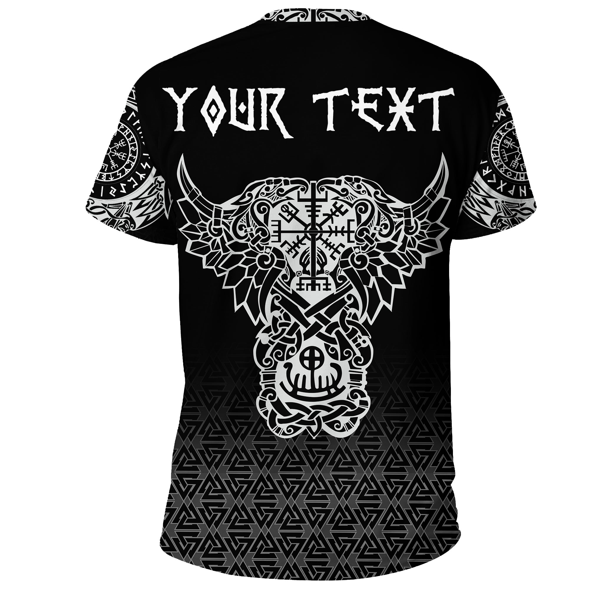 Custom Viking Style T Shirt Odin And Raven Tattoo A31 Tattooscafe