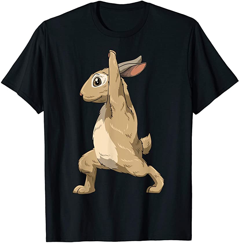 Rabbit Yoga Pose Rabbit Meditation Rabbit Doing Yoga T-Shirt