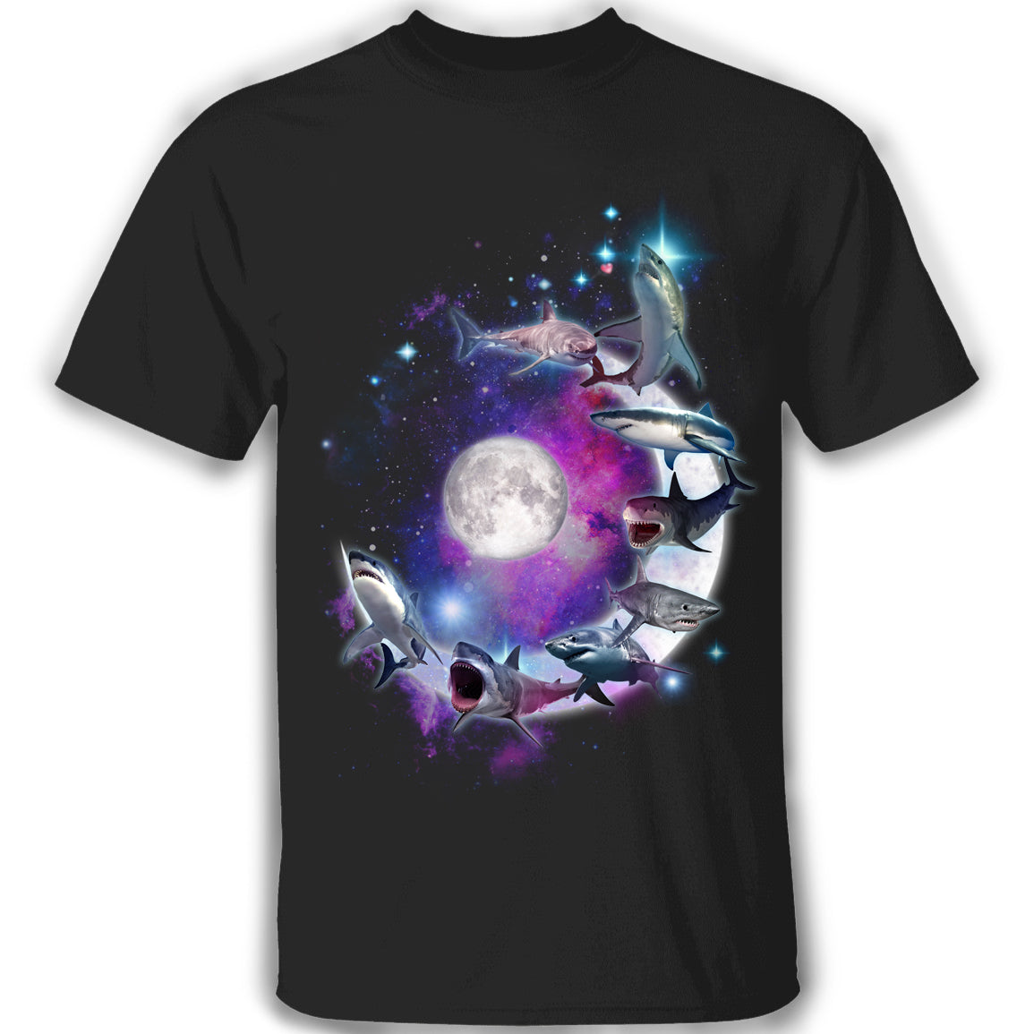 Sharks In The Galaxy T-Shirt For Shark Week Merchandise Family Shark Shirt Men Women