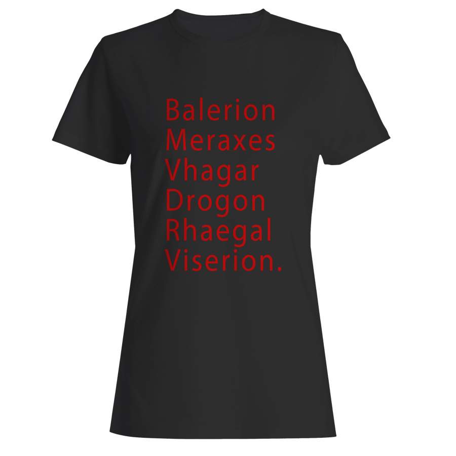 Dragons Names Woman’s T-Shirt