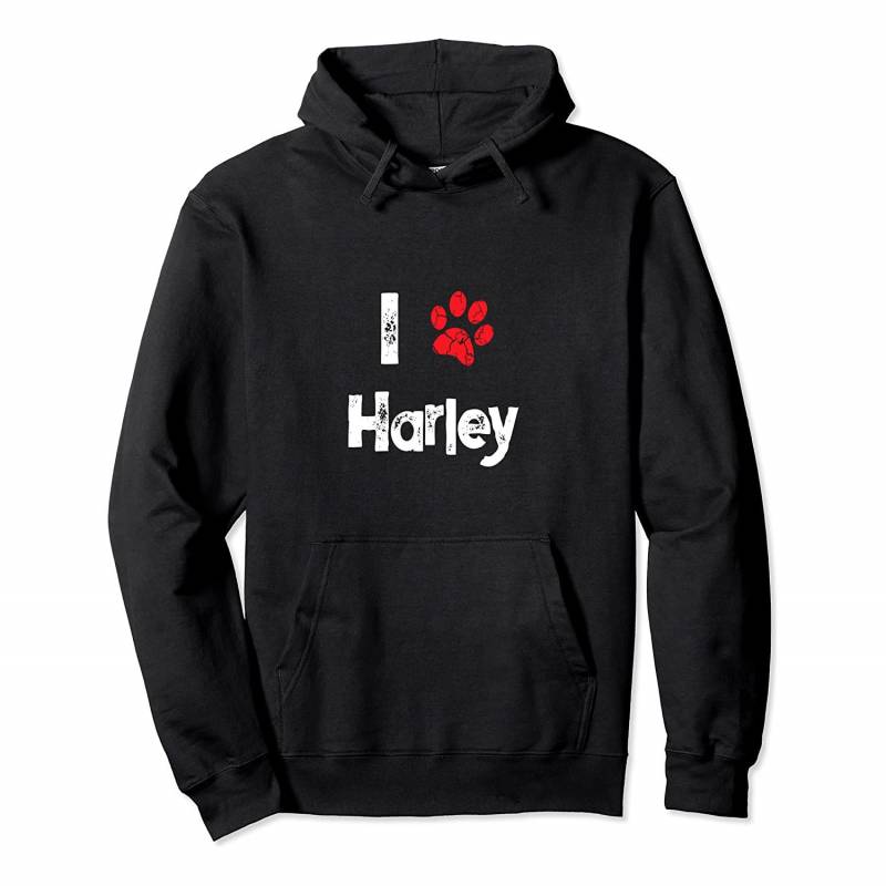 Cute Dog Name Harley Pet Puppy Dog Paw Lover Quote Gift Pullover Hoodie, T-Shirt, Sweatshirt, Tank Top, Racerback, Dolman