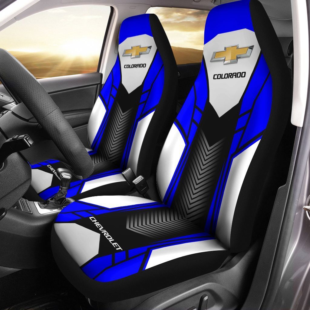 Chevrolet Colorado TTTHL Car Seat Cover (Set of 2) Ver 2 (Blue