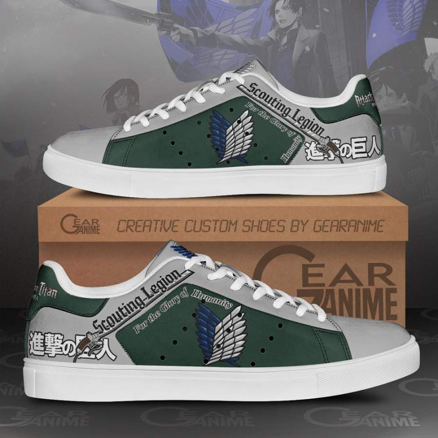 Scouting legion Skate Sneakers Attack On Titan Anime Shoes PN10