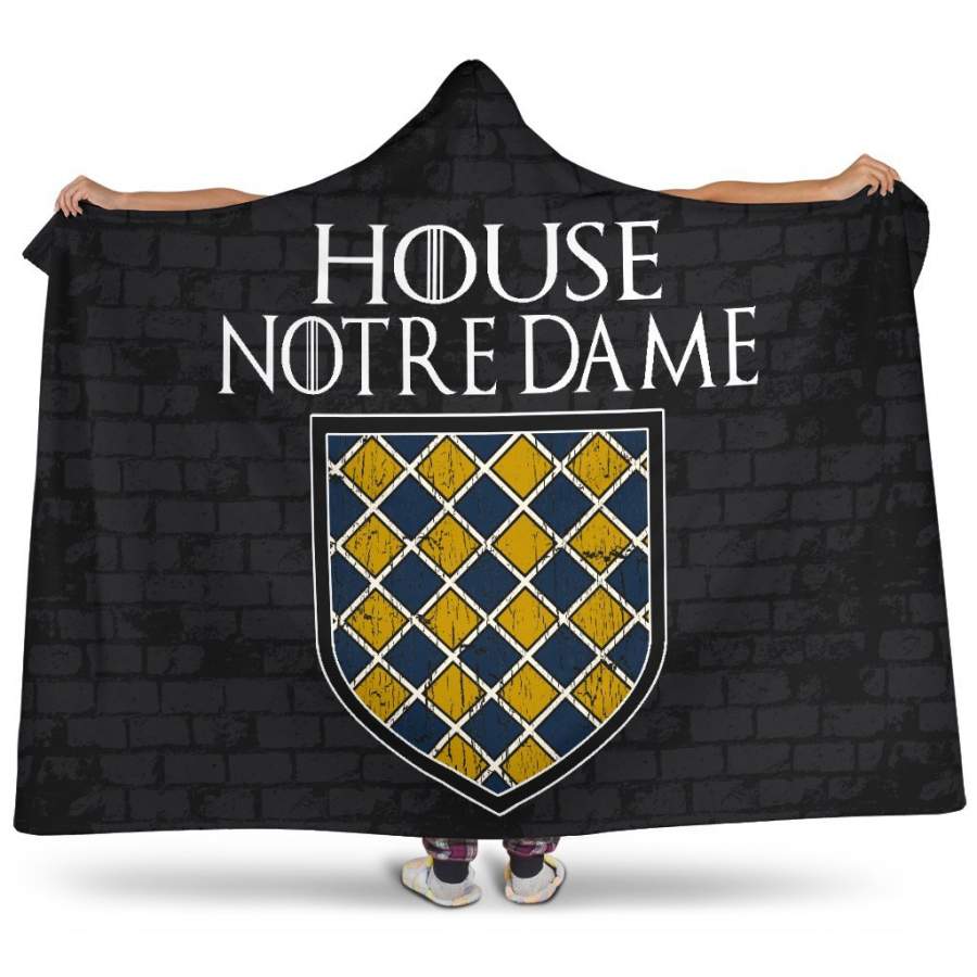 Notre Dame Fans Unofficial House Notre Dame Hoodie Blanket Snuggie