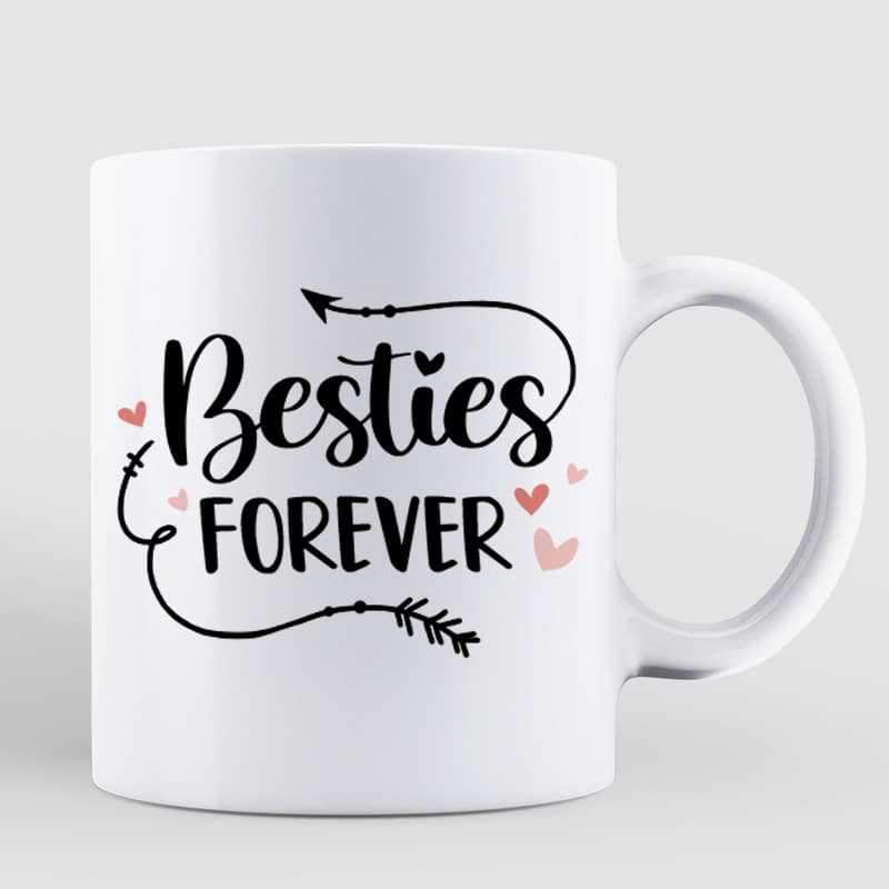 Chibi Besties Forever Personalized Mug