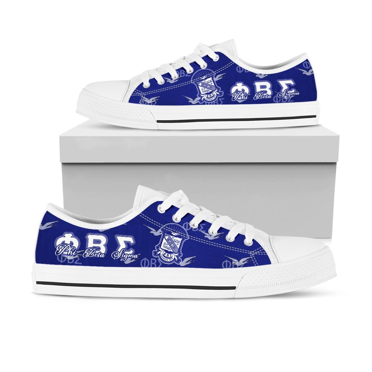 Wonder Print Footwear – Phi Beta Sigma Low Top Shoe Lt10