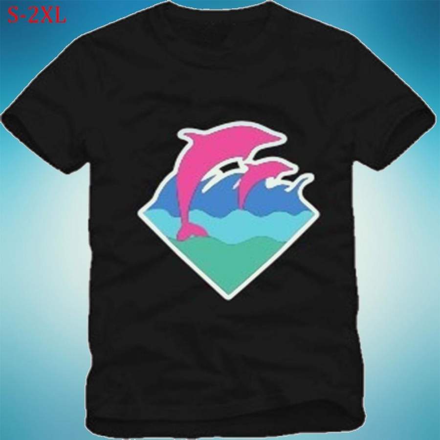 Pink Dolphin South Coast Dolphin Male Hip Hop Short Sleeve Casual T-Shirt Street Style Womens T Shirt