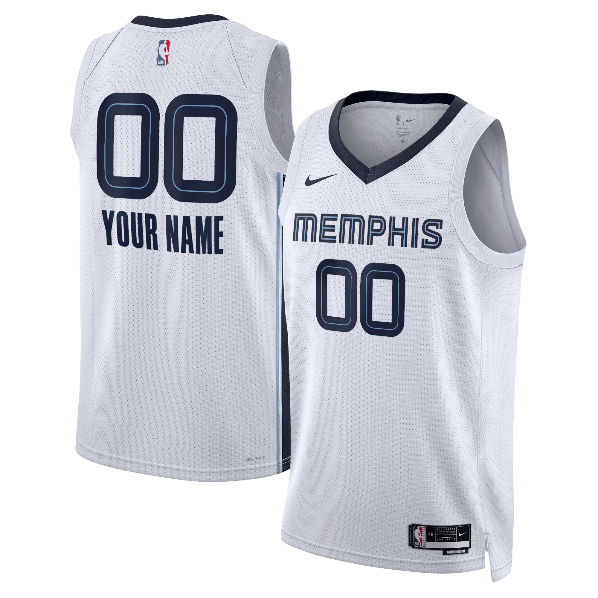 Memphis Grizzlies Unisex Swingman Custom Jersey White – Association Edition