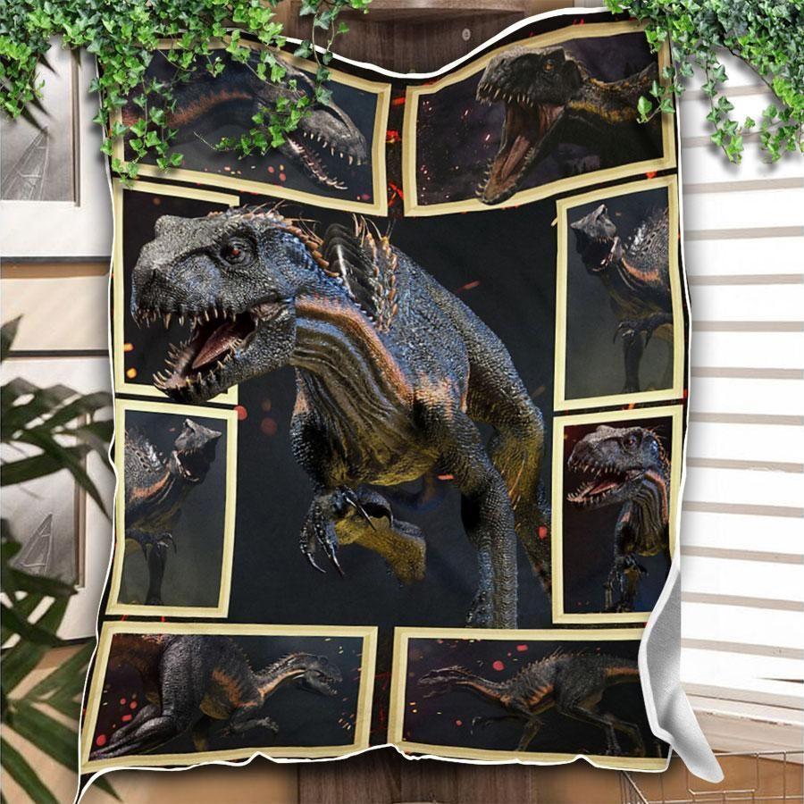 3D Dinosaur Image Collections Printed Fleece Blanket