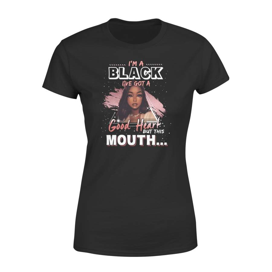 Black Girl Good Heart Fit T-shirt
