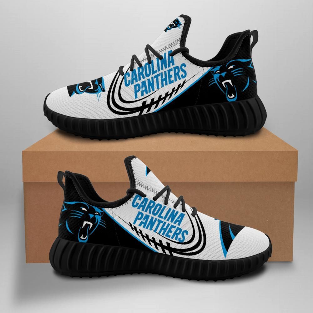 Carolina Panthers Custom Shoes Sport Sneakers Carolina Panthers Yeezy Boost