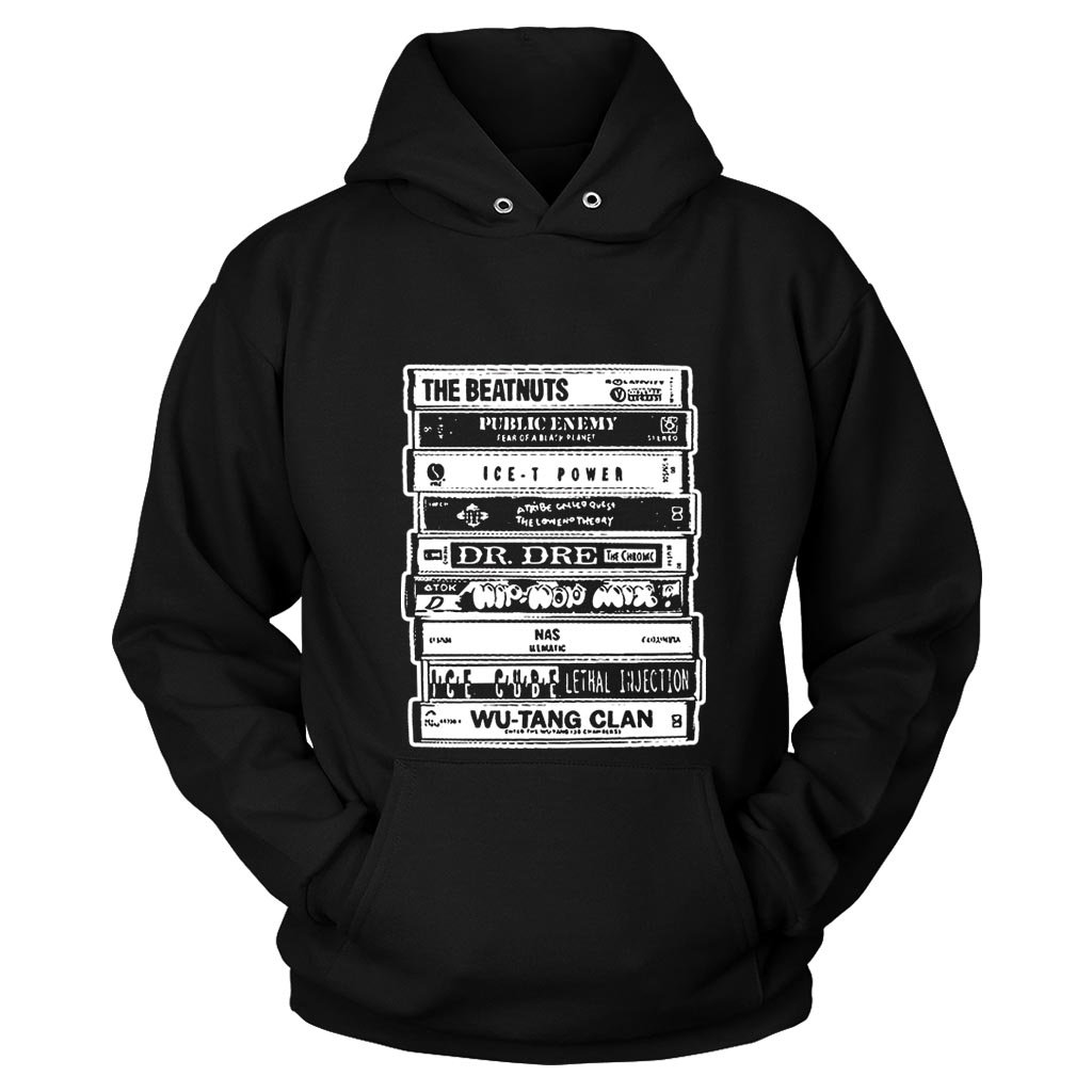 The Legends Of Hip Hop Tapes Wu Tang 36 Nas Ill Ice Cube Tribe Called Quest Unisex Hoodie