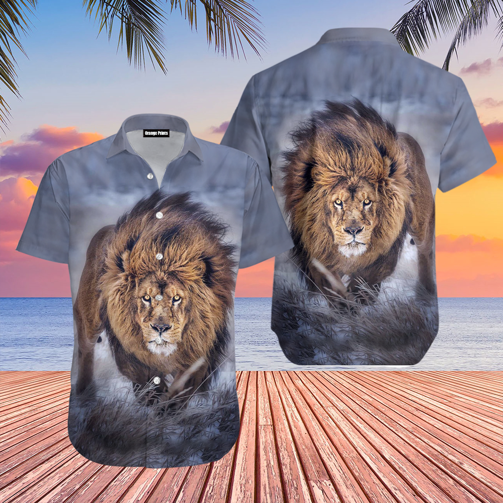 Lion Aloha Hawaii Shirts For Men And Women Ha5603