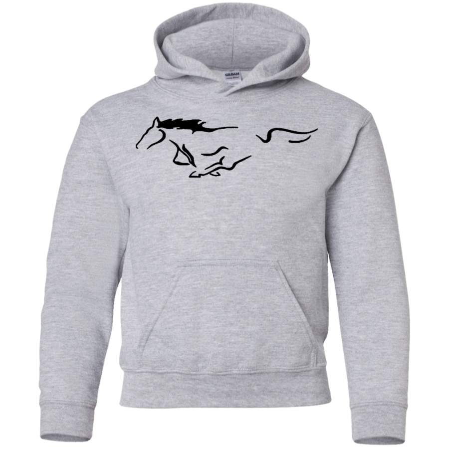 AGR Mustang Horse Youth Pullover Hoodie