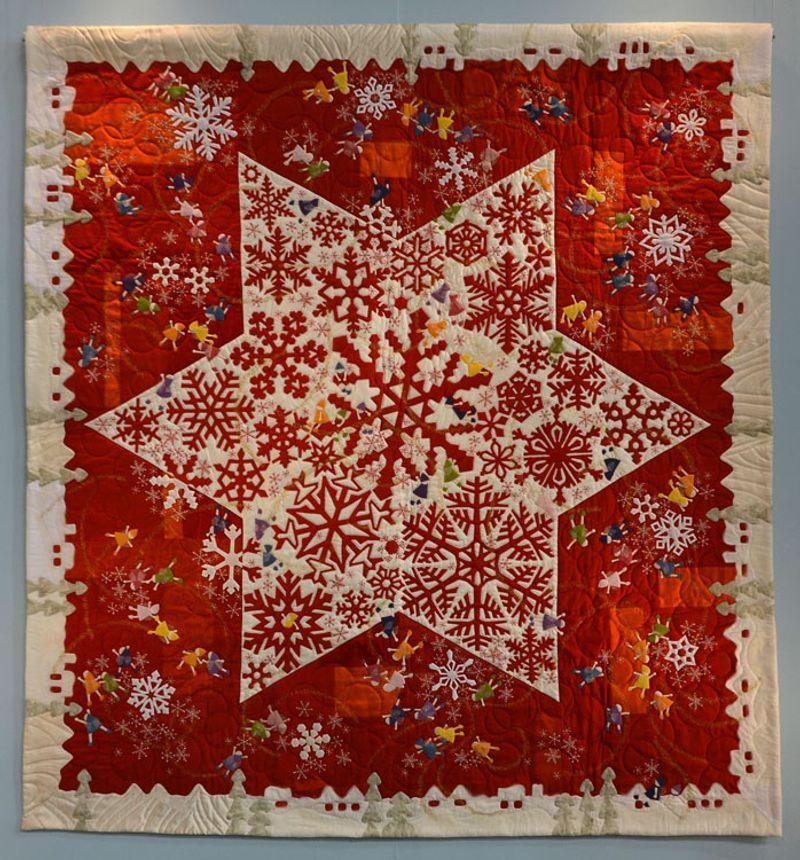 Amazing Snowflake Christmas Quilt Blanket 5