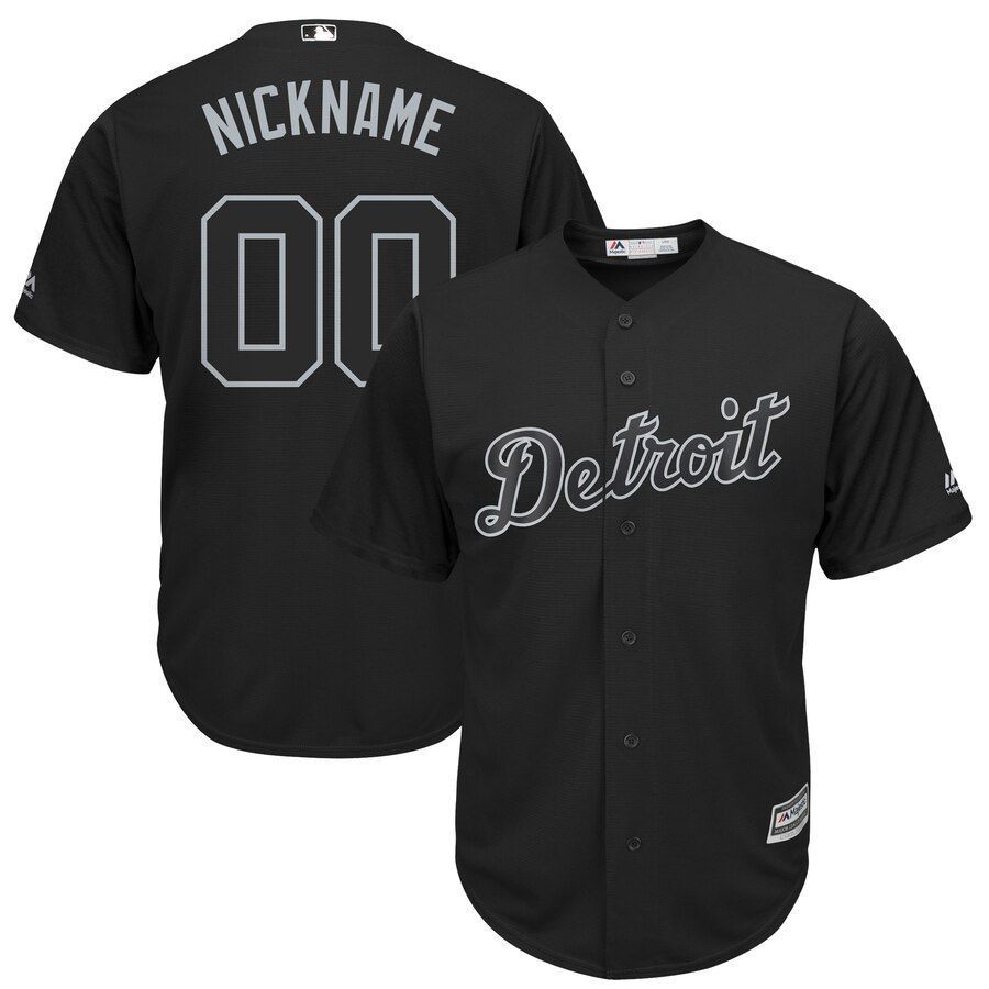 Detroit Tigers Majestic 2019 Players Weekend Pick-A-Player Roster Jersey Black 2019