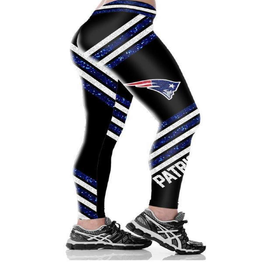 New England Patriots Printed Yoga Fitness Leggings