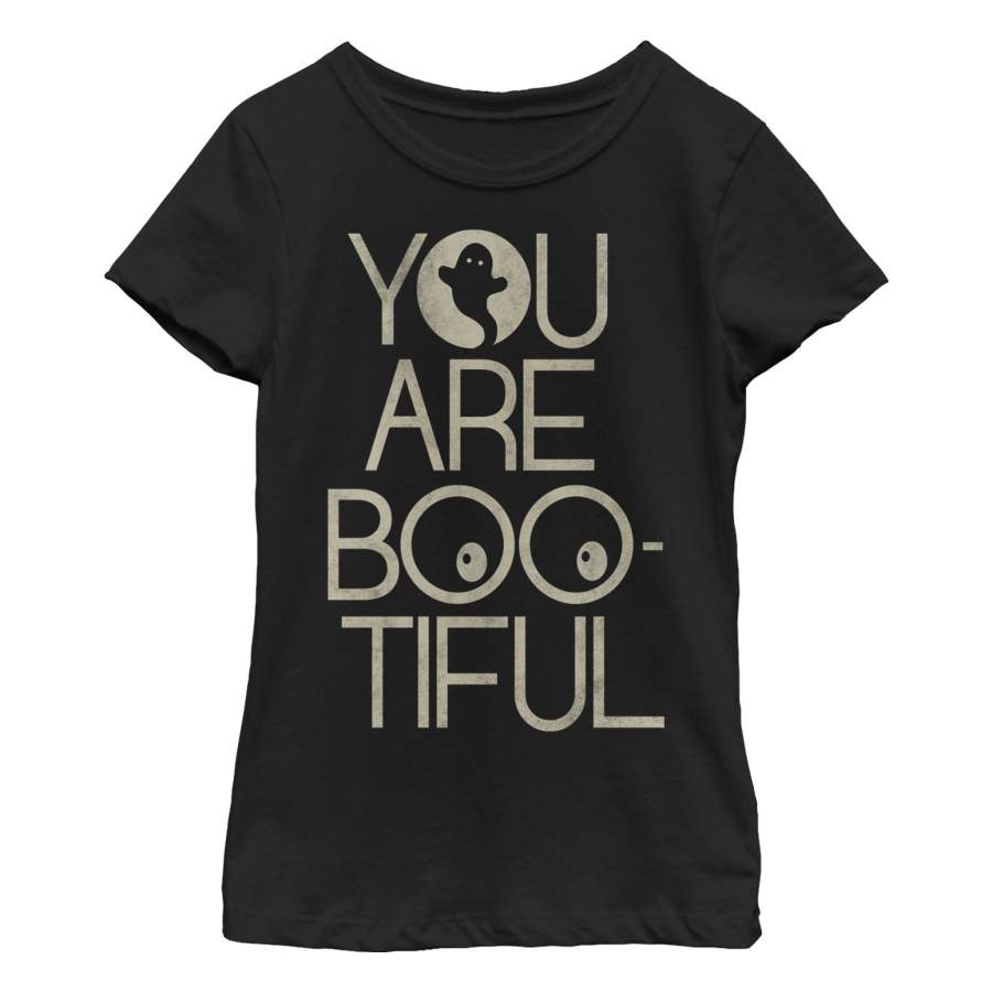 Lost Gods Girl’s Halloween Bootiful Ghost  T Shirt