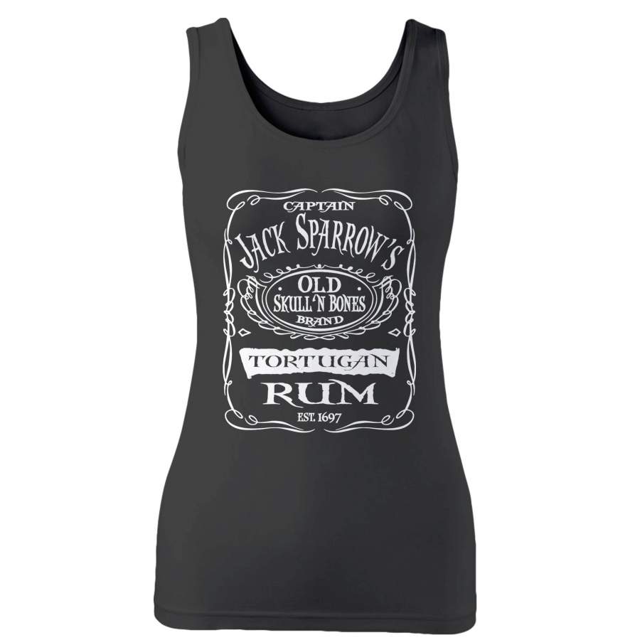 Pirates Of The Caribbean Captain Jack Sparrow Tortugan Rum Woman’s Tank Top