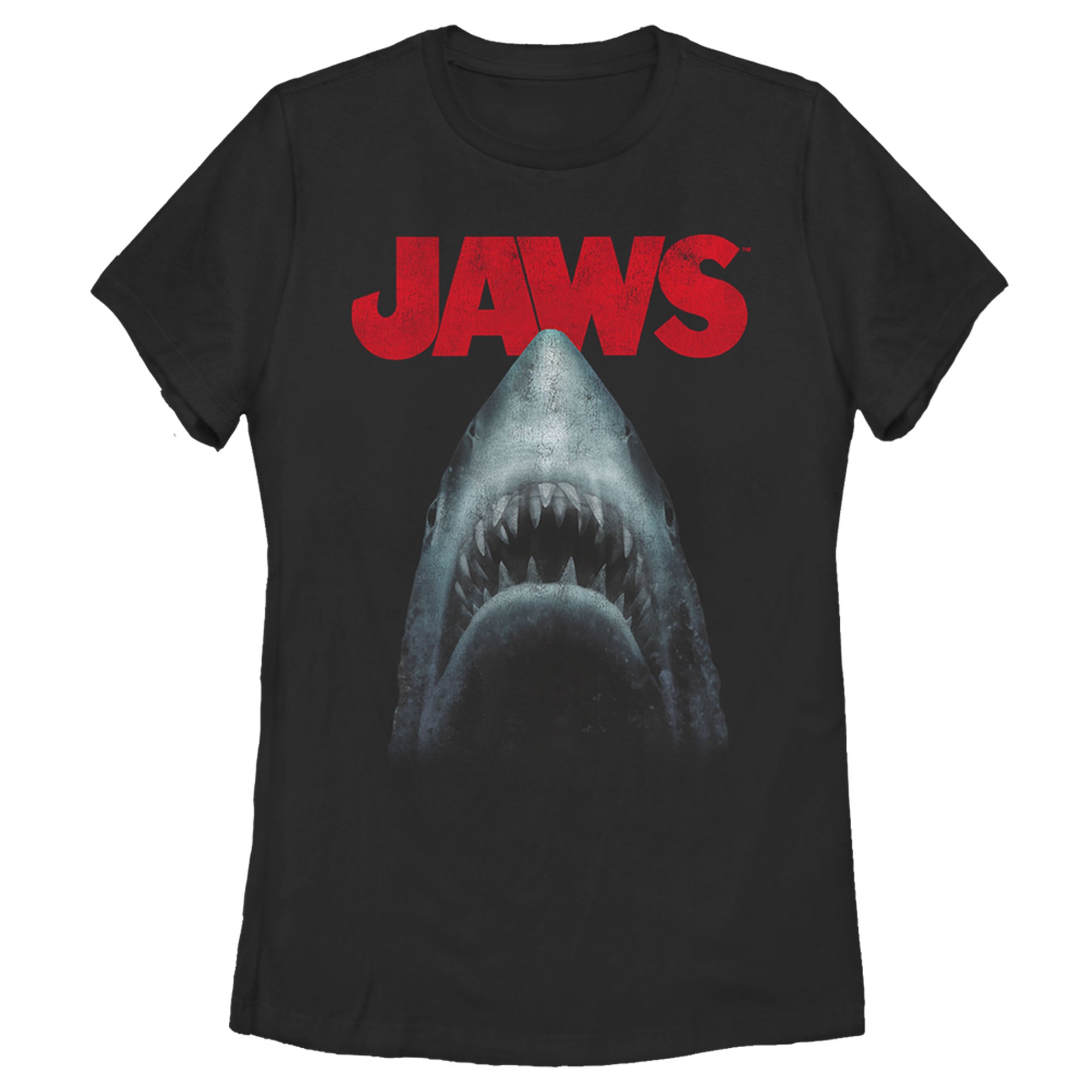 Women’S Jaws Shark Teeth Poster T-Shirt