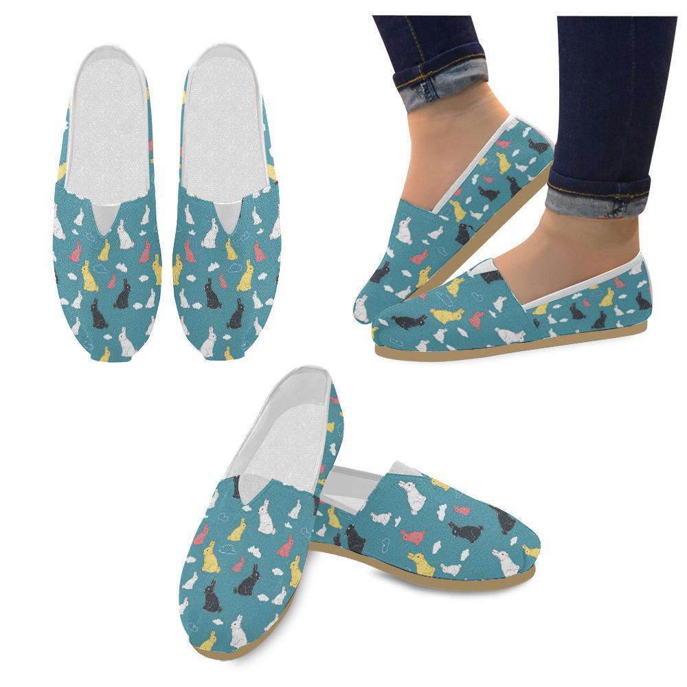 Rabbit Pattern Print Design Rb014 Women Casual Shoes