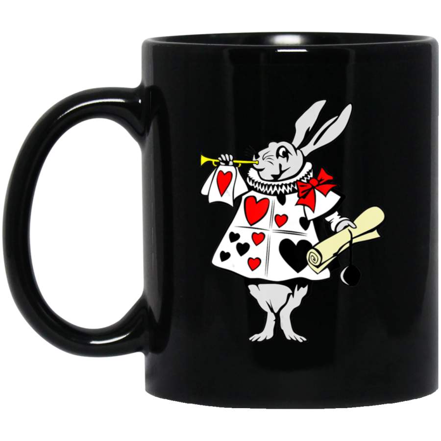 Alice in Wonderland Rabbit easter tshirt bunny playing music Coffee Mug