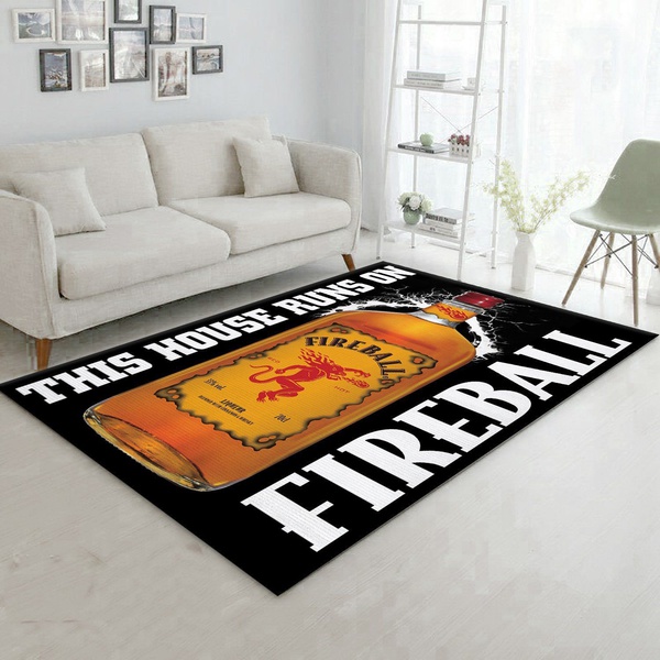 Fireball This House Runs On Rug Room Carpet Custom Area Floor Home Decor