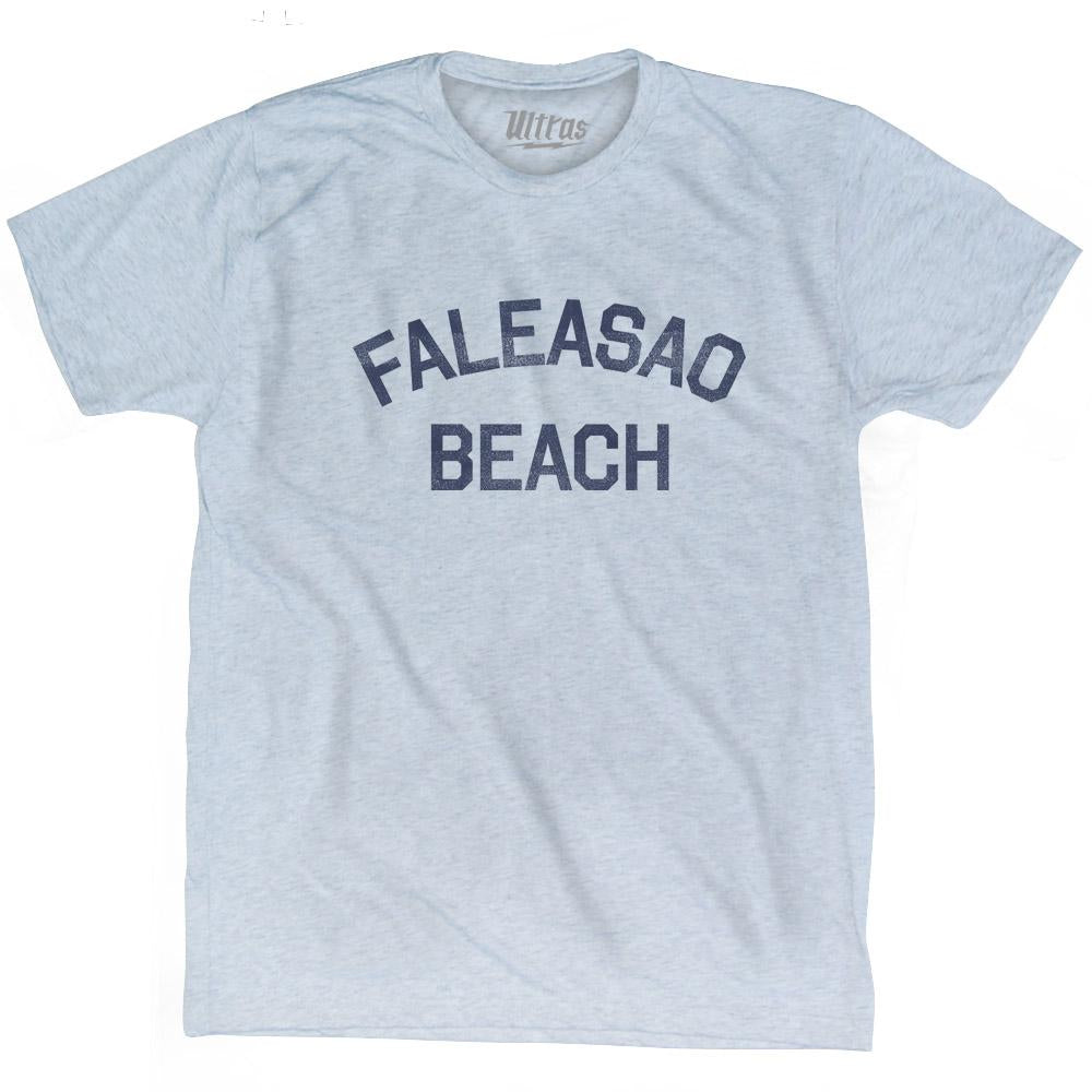 American Samoa Faleasao Beach Adult Tri-Blend Vintage T-shirt